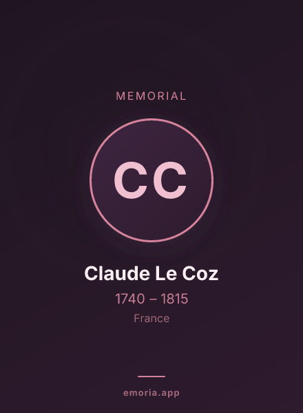 Memorial portrait of Claude Le Coz
