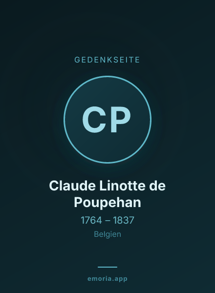 Gedenkportrait von Claude Linotte de Poupehan