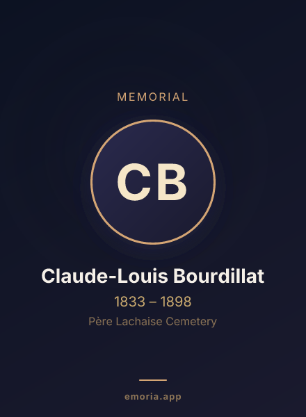 Memorial portrait of Claude-Louis Bourdillat