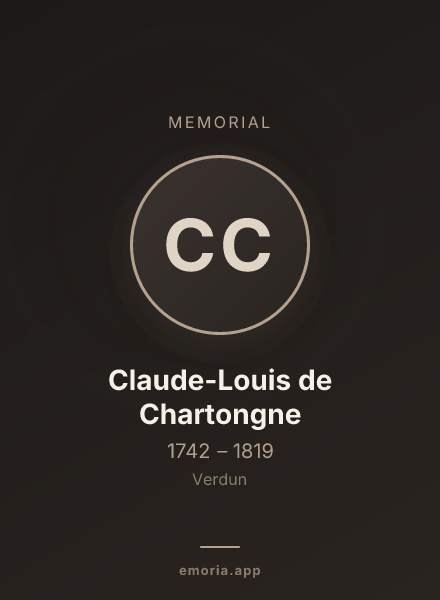 Memorial portrait of Claude-Louis de Chartongne
