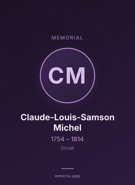 Memorial portrait of Claude-Louis-Samson Michel