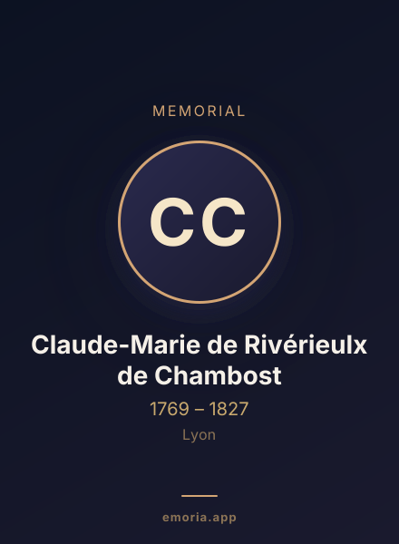 Memorial portrait of Claude-Marie de Rivérieulx de Chambost
