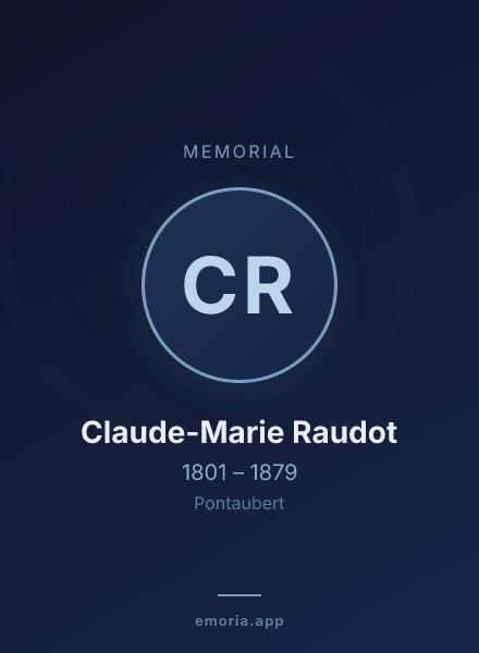 Memorial portrait of Claude-Marie Raudot
