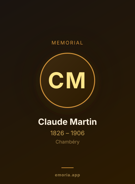 Memorial portrait of Claude Martin
