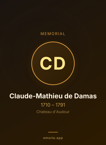 Memorial portrait of Claude-Mathieu de Damas