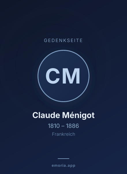 Gedenkportrait von Claude Ménigot