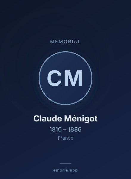 Memorial portrait of Claude Ménigot