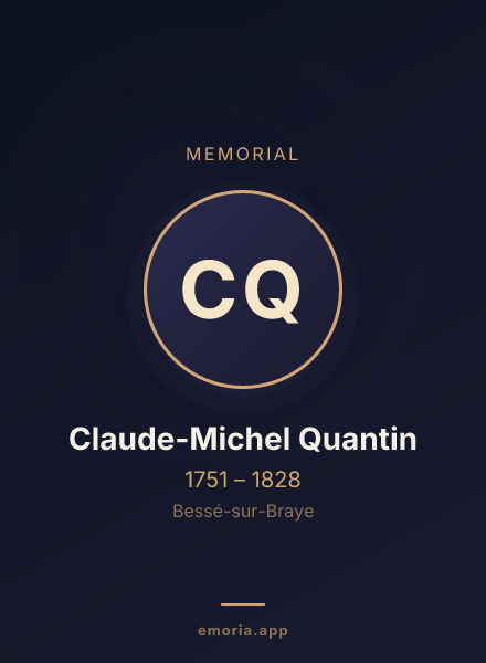 Memorial portrait of Claude-Michel Quantin