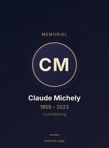 Memorial portrait of Claude Michely