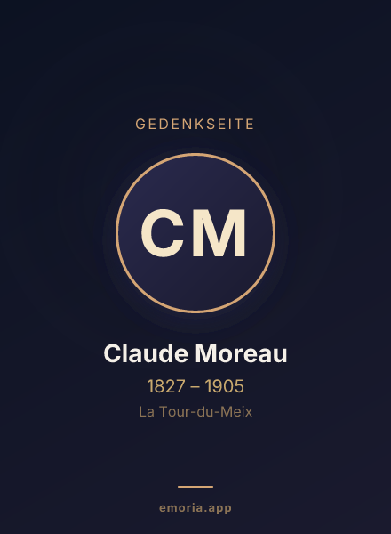 Gedenkportrait von Claude Moreau