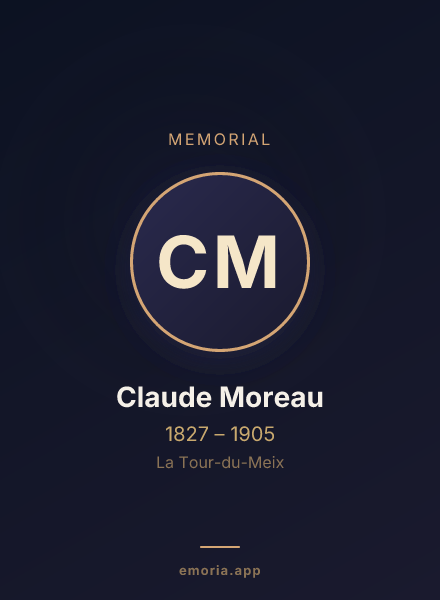 Memorial portrait of Claude Moreau
