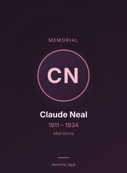Memorial portrait of Claude Neal