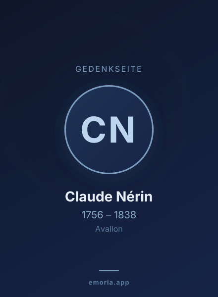 Gedenkportrait von Claude Nérin