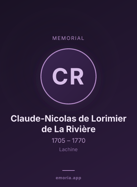 Memorial portrait of Claude-Nicolas de Lorimier de La Rivière