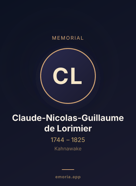 Memorial portrait of Claude-Nicolas-Guillaume de Lorimier
