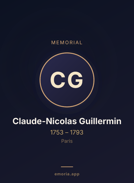 Memorial portrait of Claude-Nicolas Guillermin