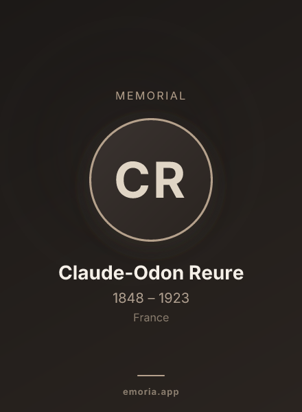 Memorial portrait of Claude-Odon Reure