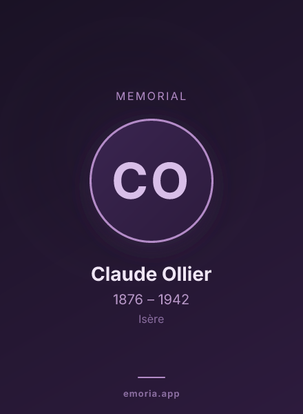 Memorial portrait of Claude Ollier