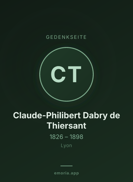 Gedenkportrait von Claude-Philibert Dabry de Thiersant