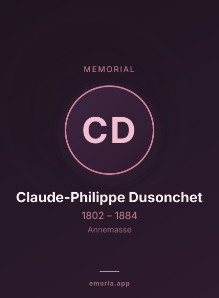 Memorial portrait of Claude-Philippe Dusonchet