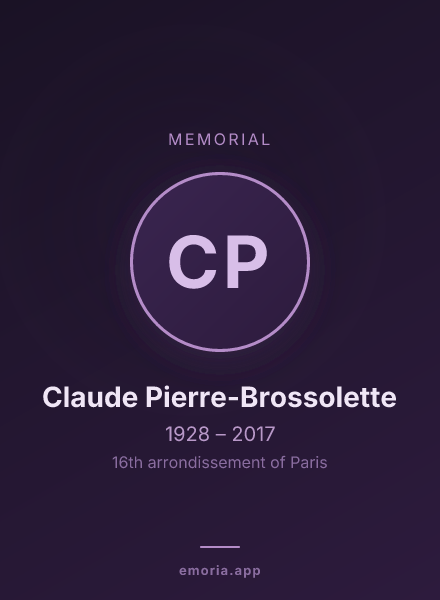 Memorial portrait of Claude Pierre-Brossolette