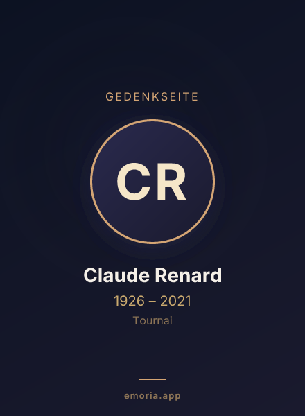 Gedenkportrait von Claude Renard