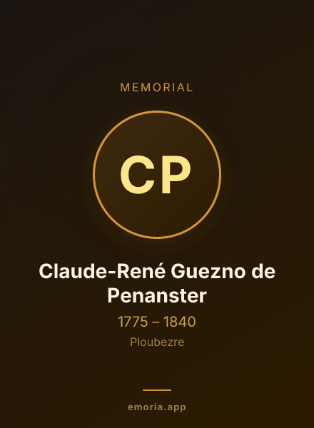 Memorial portrait of Claude-René Guezno de Penanster