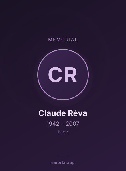 Memorial portrait of Claude Réva