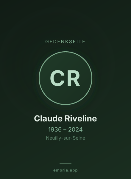 Gedenkportrait von Claude Riveline