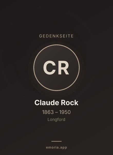 Gedenkportrait von Claude Rock