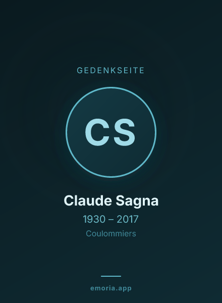 Gedenkportrait von Claude Sagna
