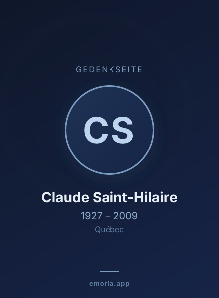 Gedenkportrait von Claude Saint-Hilaire