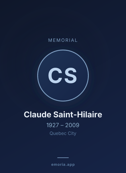 Memorial portrait of Claude Saint-Hilaire