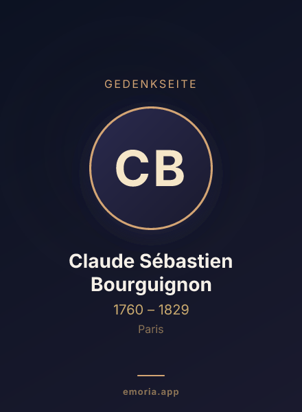 Gedenkportrait von Claude Sébastien Bourguignon