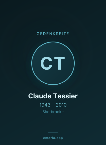 Gedenkportrait von Claude Tessier