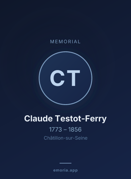 Memorial portrait of Claude Testot-Ferry