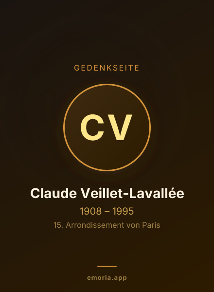 Gedenkportrait von Claude Veillet-Lavallée