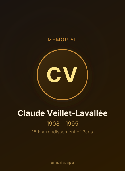 Memorial portrait of Claude Veillet-Lavallée