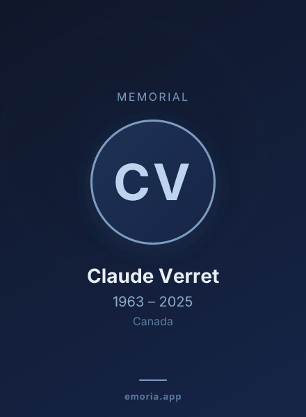 Memorial portrait of Claude Verret