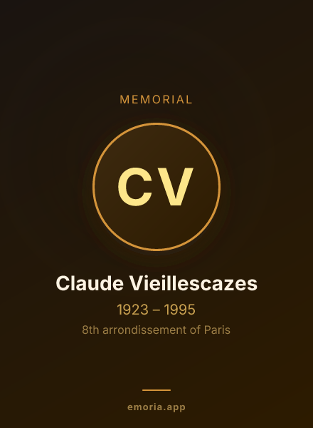 Memorial portrait of Claude Vieillescazes