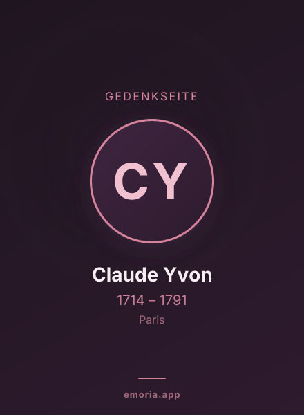 Gedenkportrait von Claude Yvon