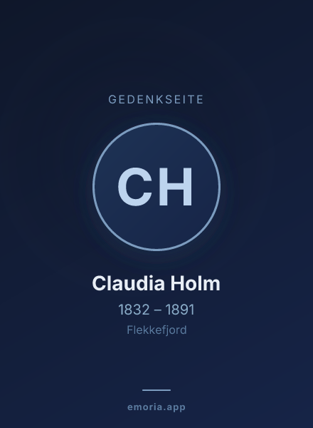 Gedenkportrait von Claudia Holm