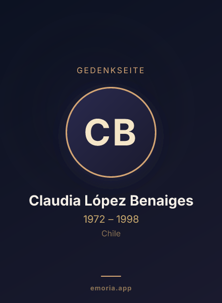 Gedenkportrait von Claudia López Benaiges