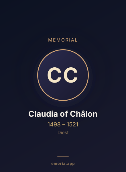 Memorial portrait of Claudia of Châlon