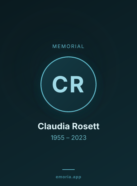 Memorial portrait of Claudia Rosett