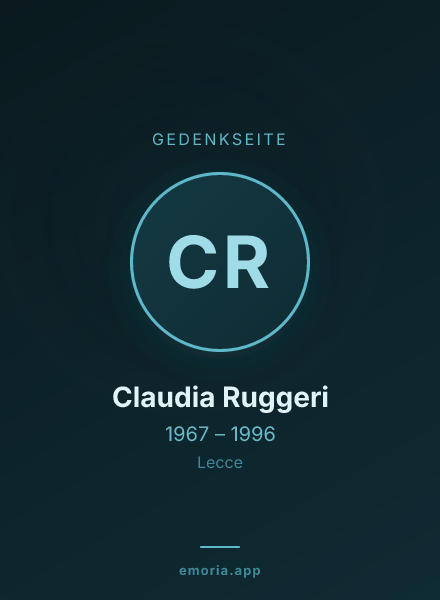 Gedenkportrait von Claudia Ruggeri