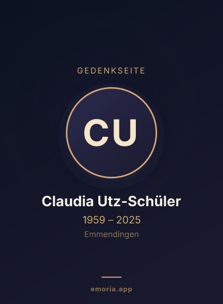 Gedenkportrait von Claudia Utz-Schüler
