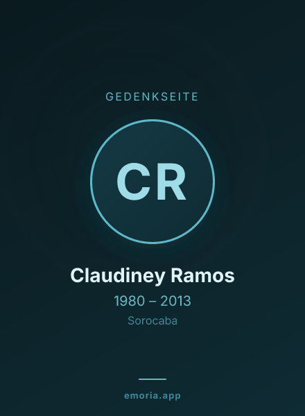 Gedenkportrait von Claudiney Ramos