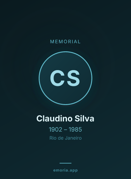Memorial portrait of Claudino Silva