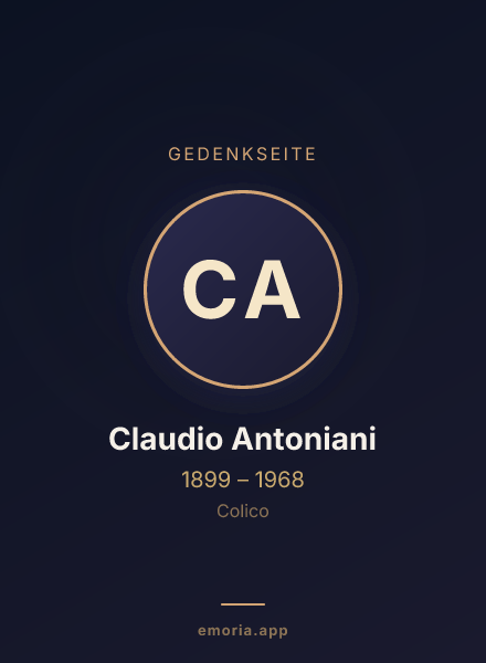 Gedenkportrait von Claudio Antoniani